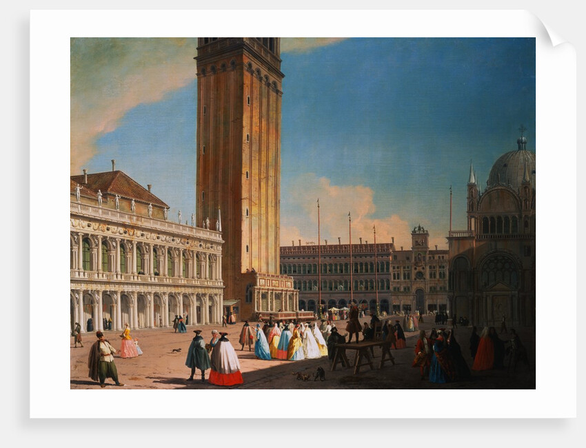 The Piazzetta, Venice Looking Northwest by Luca Carlevariis