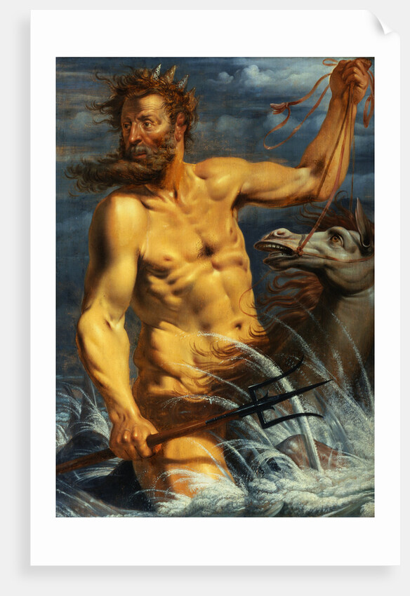 Neptune on a Horse by Werner Jacobsz. van den Valckert