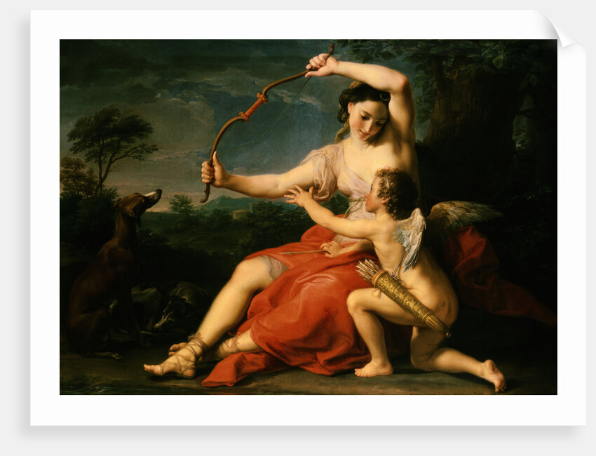 Diana Breaking Cupid's Bow by Pompeo Girolami Batoni