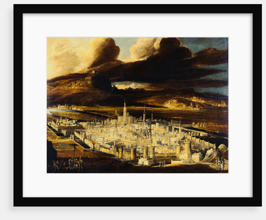 An Imaginary View of Jerusalem with Christ Carried to the Tomb by Didier Barra