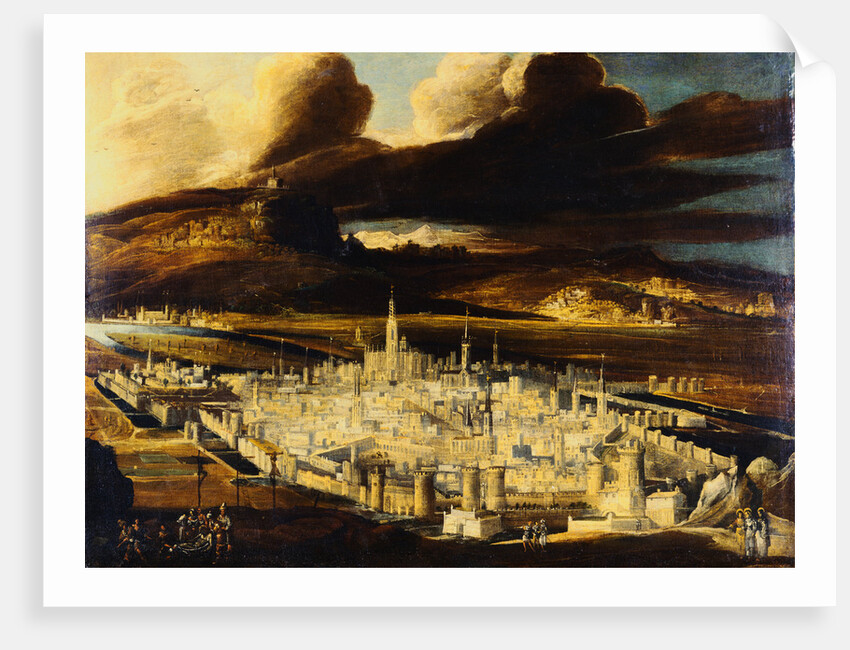 An Imaginary View of Jerusalem with Christ Carried to the Tomb by Didier Barra
