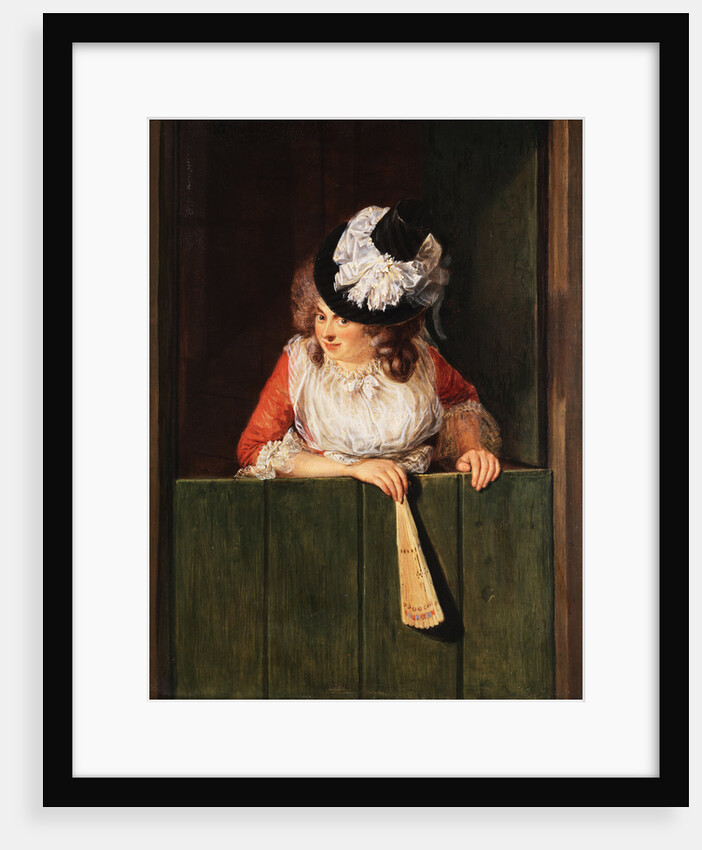 A Lady with a Fan by Jean Baptiste Bernard Coclers