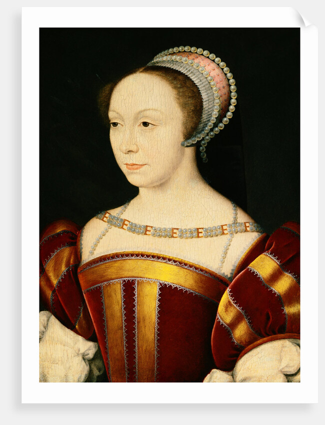 Portrait of Francoise de Breze, Duchesse de Bouillon by Francois Clouet