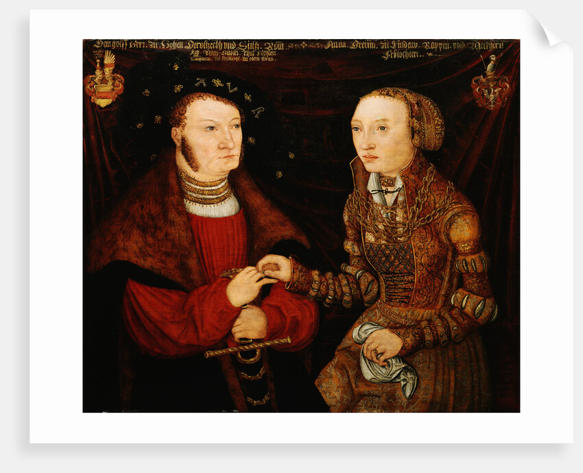 Portrait of Gangolff, Lord of Hohen Gerolzegg and His Wife by Circle of Lucas Cranach the Younger
