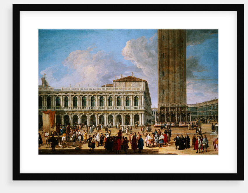 The Piazzetta and the Piazza San Marco, Venice from the Porta Dell Carta by Luca Carlevariis