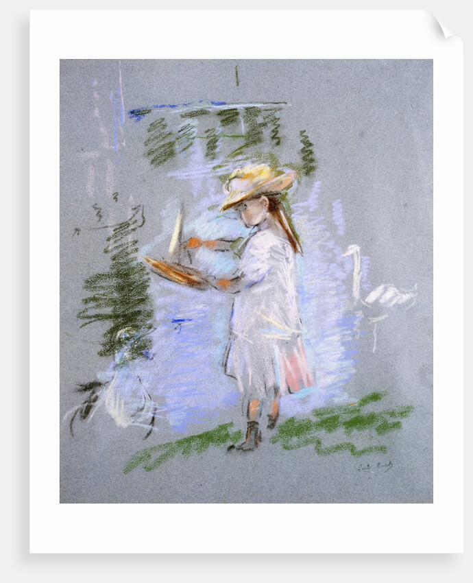 Julie in Pink at the Edge of the Lake by Berthe Morisot