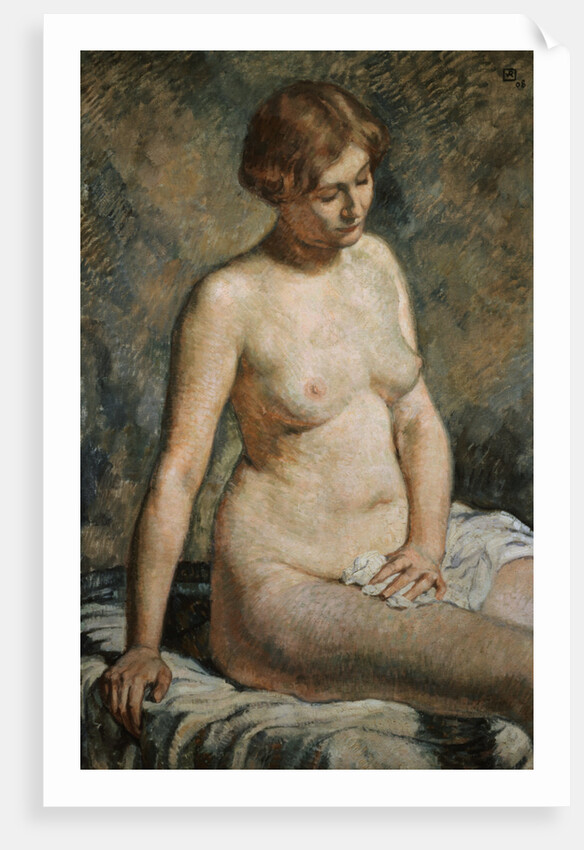 Seated Nude Woman by Theo van Rysselberghe