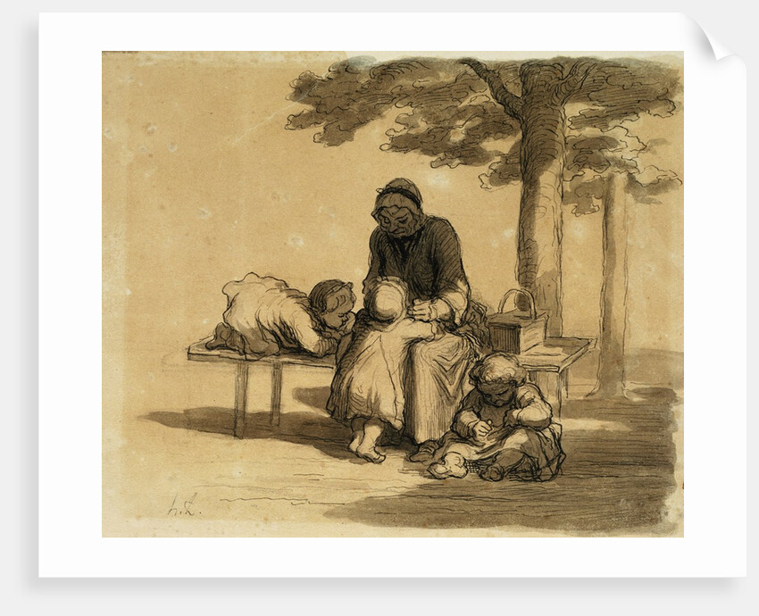 A Grandmama by Honore Daumier