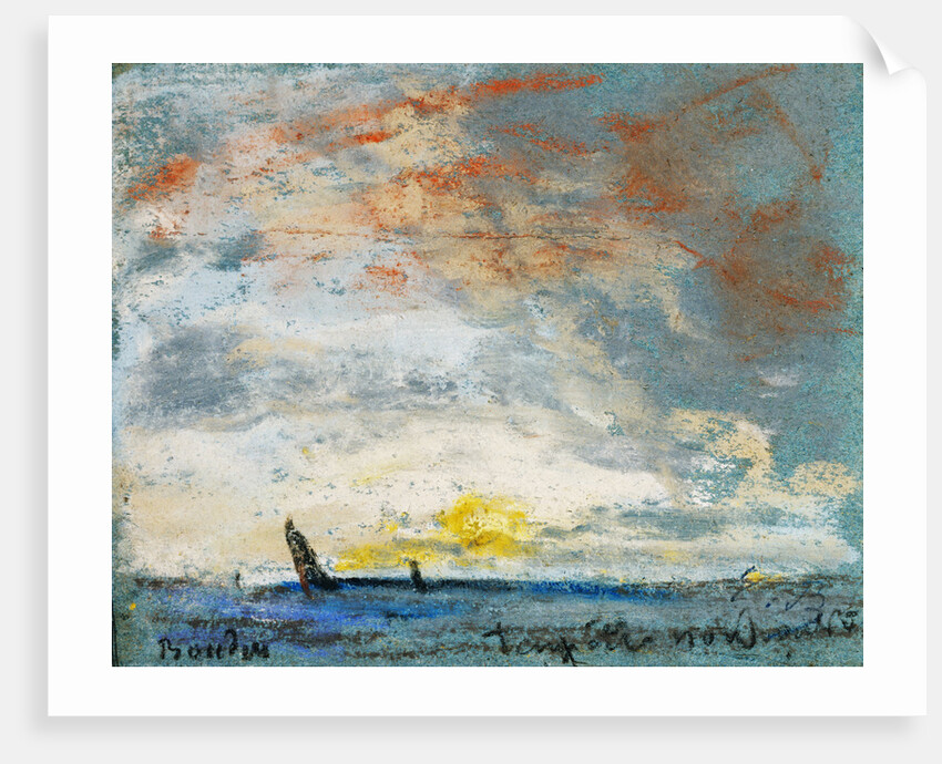 Le Treport By Eugene Boudin by Anonymous