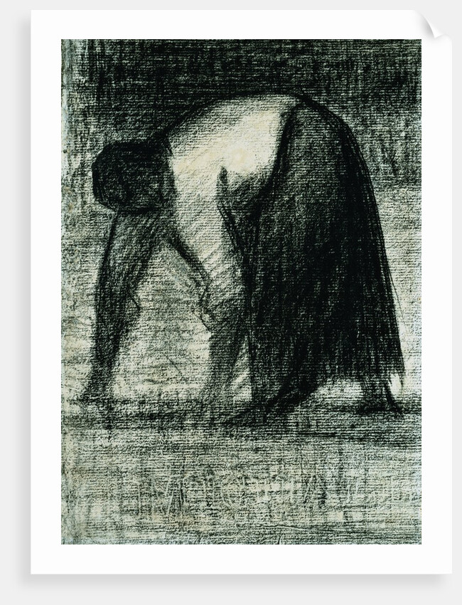 Peasant with Hands to the Ground by Georges Seurat