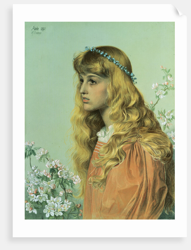 Adele: Portrait of Miss Adele Donaldson by Frederick Sandys