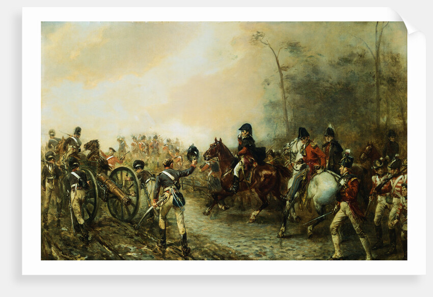 The Duke of Wellington on the Road to Quatre Bras by Robert Alexander Hillingford