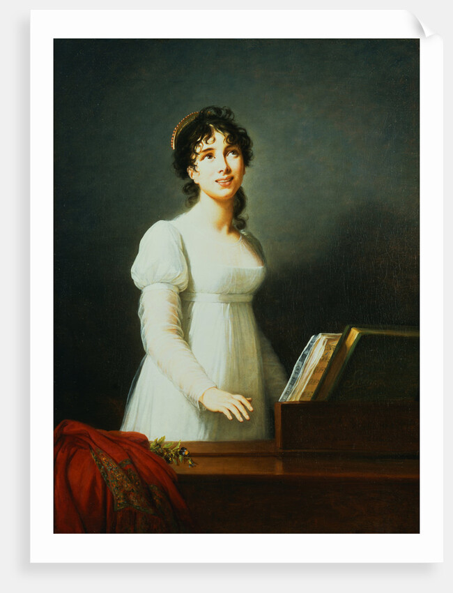 Portrait of Angelica Catalani Singing at a Pianoforte by Elisabeth Louise Vigee-LeBrun