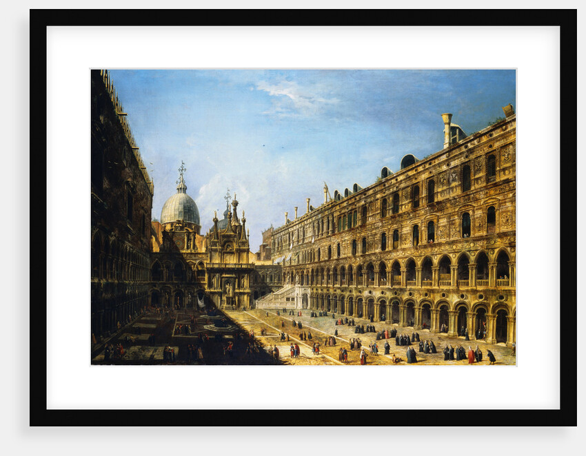 View of the Courtyard of the Palazzo Ducale in Venice by Michele Marieschi