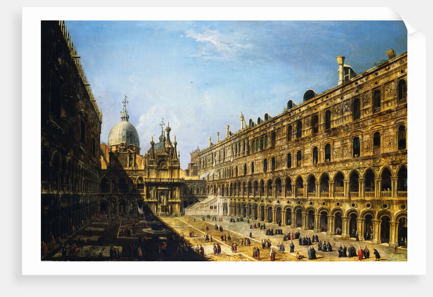 View of the Courtyard of the Palazzo Ducale in Venice by Michele Marieschi