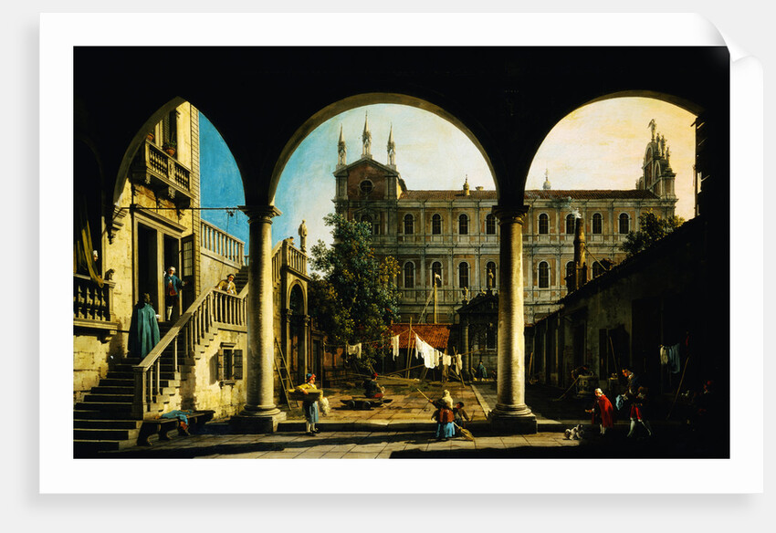 Capriccio of the Scuola di San Marco by Canaletto