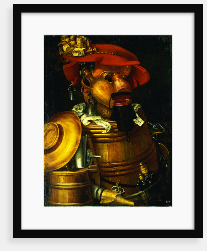 The Waiter: An Anthropomorphic Assembly of Objects Related To Winemaking by Giuseppe Arcimboldo