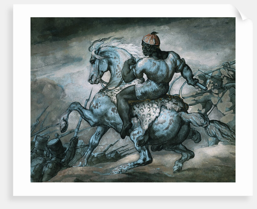 Scene from the Colonial War: Negro on Horseback by Theodore Gericault