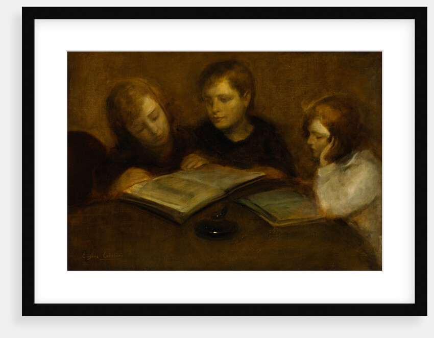 Girls Reading by Eugene Carriere