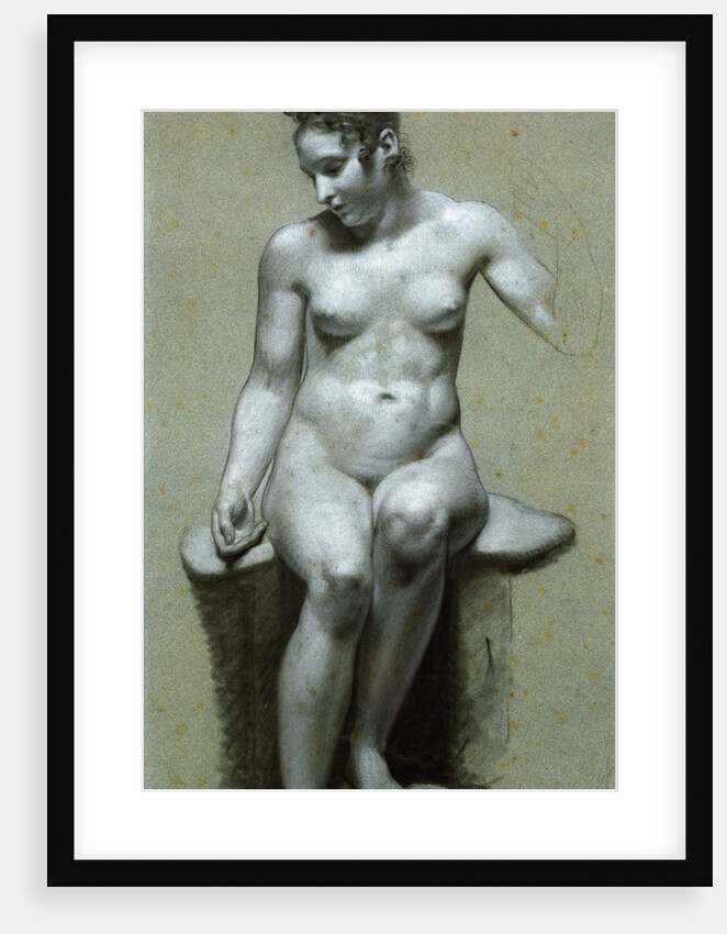 A Seated Female Nude by Pierre-Paul Prud'hon