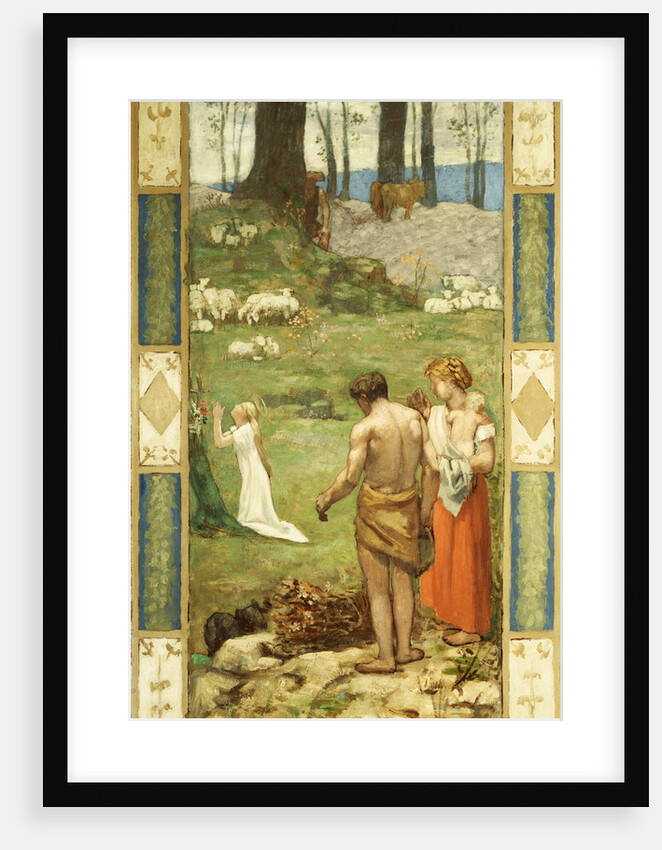 The Child Saint Genevieve at Prayer by Pierre Cecile Puvis de Chavannes