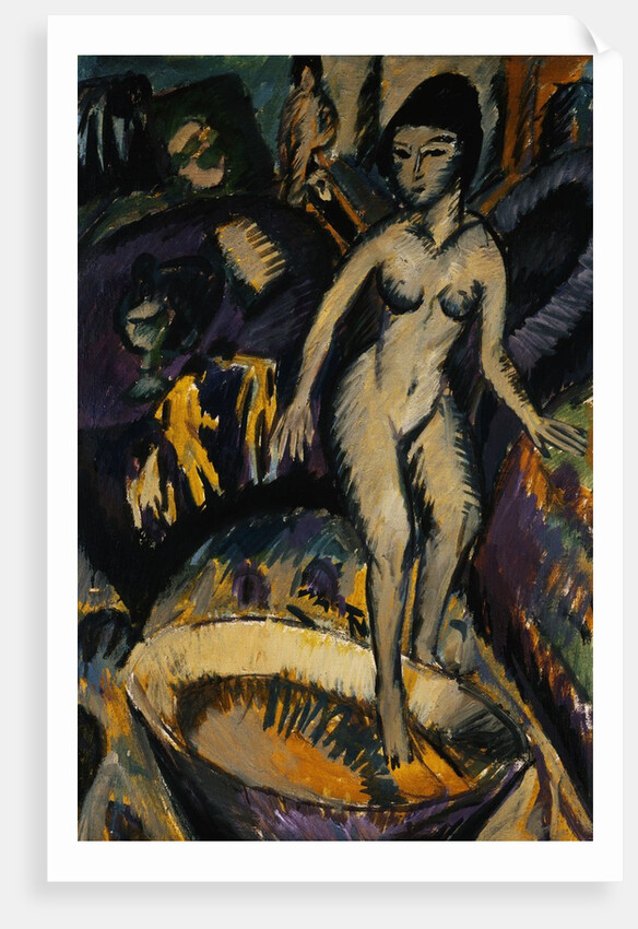 Female Nude with Basin by Ernst Ludwig Kirchner