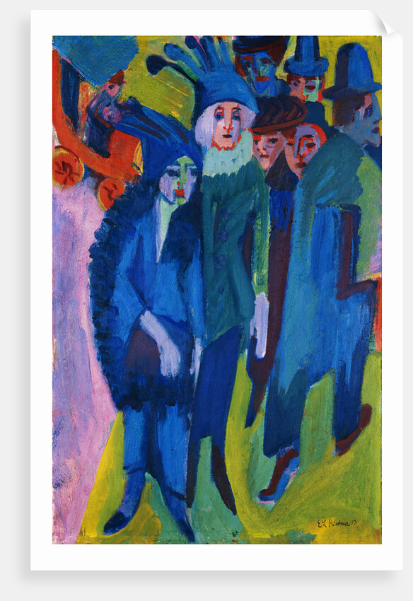 Road Scene by Ernst Ludwig Kirchner