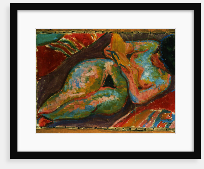 Reclining Nude (Reading) by Ernst Ludwig Kirchner