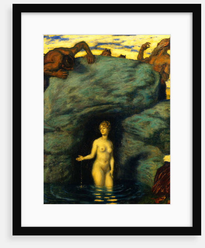 Water Nymph and Fauns by Franz von Stuck