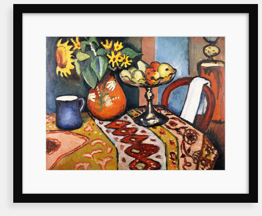 Still Life with Sunflowers II by August Macke