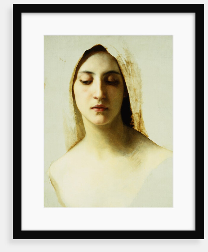 Study of a Woman's Head for Charity by William Adolphe Bouguereau