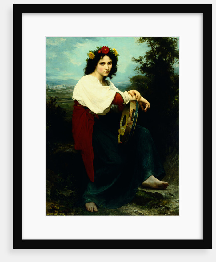 Italian Girl with a Basque Drum by William Adolphe Bouguereau