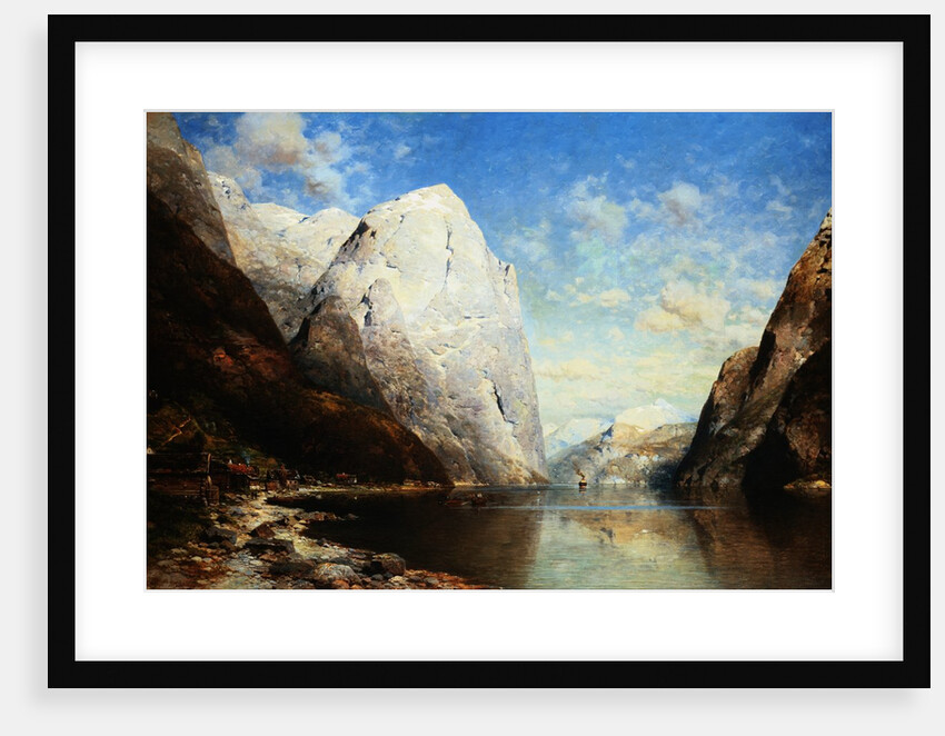 A Norwegian Fjord by Julius Rose