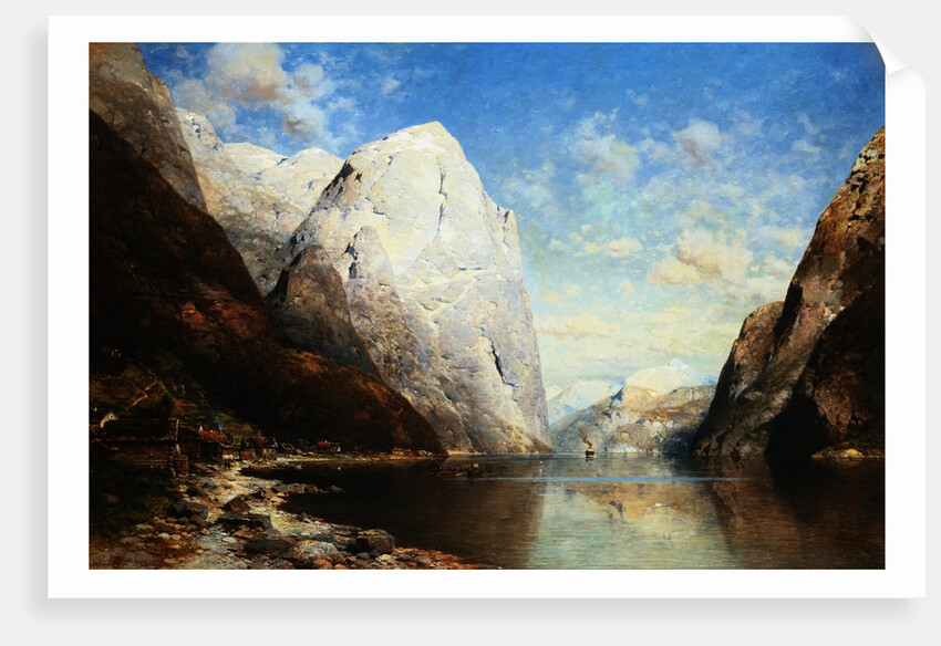 A Norwegian Fjord by Julius Rose