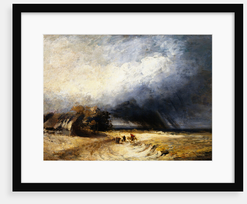 Travelers on a Path with an Approaching Storm by Georges Michel