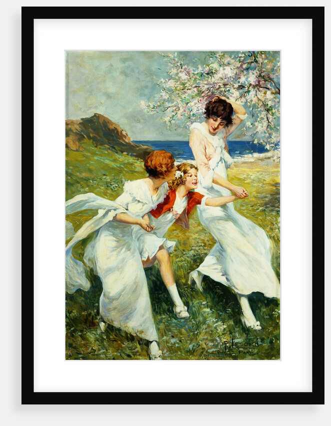 A Spring Day by the Seashore by Rene Lelong