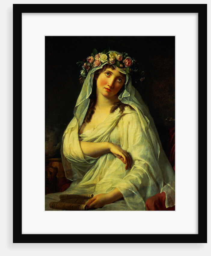 Vesta Coronated with Flowers by Jacques-Louis David