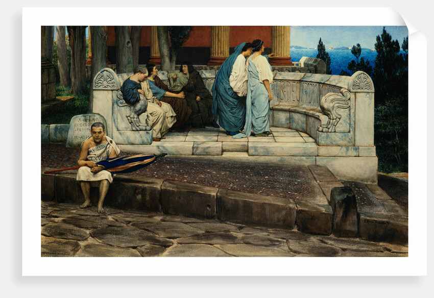 An Exedra by Lawrence Alma-Tadema