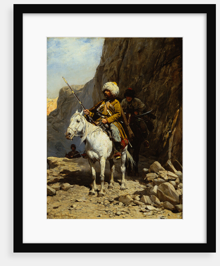 The Cossack by Alfred von Kowalski-Wierusz
