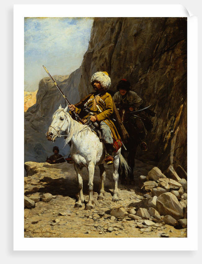 The Cossack by Alfred von Kowalski-Wierusz