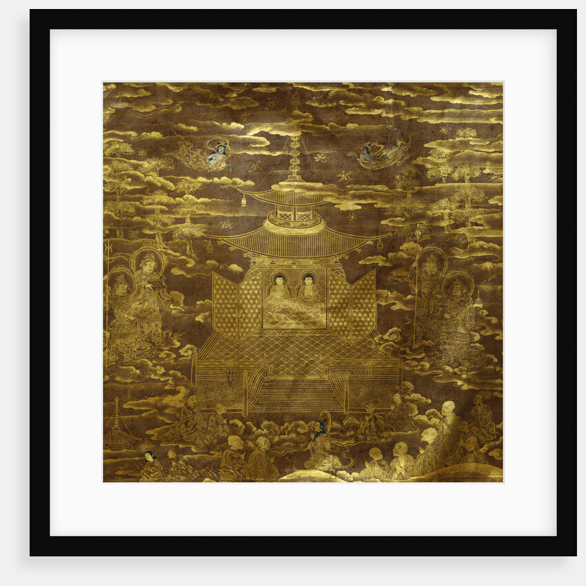 Detail of a Heian Period Painting Depicting the Lotus Sutra by Anonymous