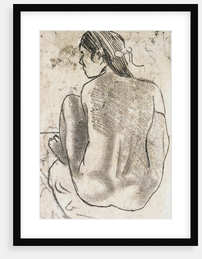 Tahitian Nude with Seated Back by Paul Gauguin