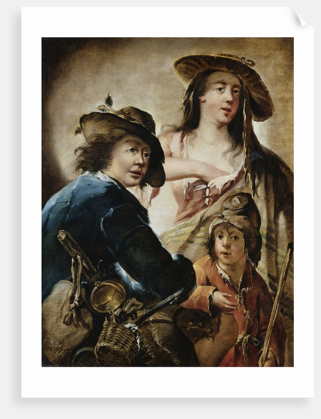 A Gypsy Family by Matthaus Loder