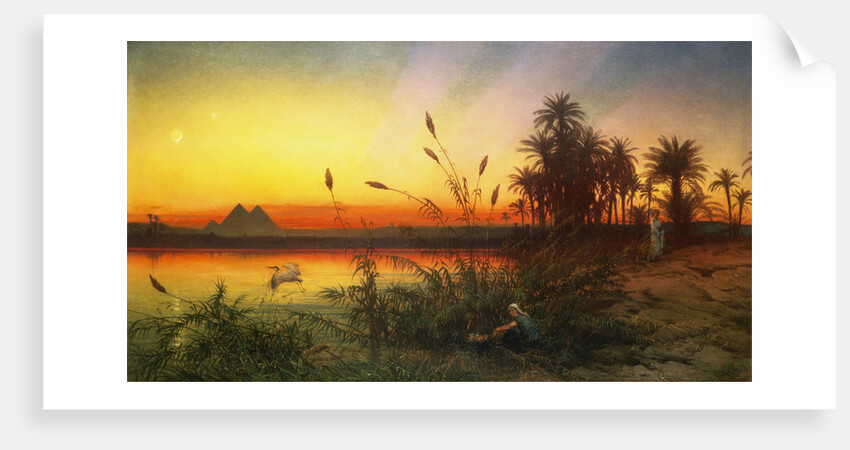 The Pyramids from the Island of Roda by Frank Dillon