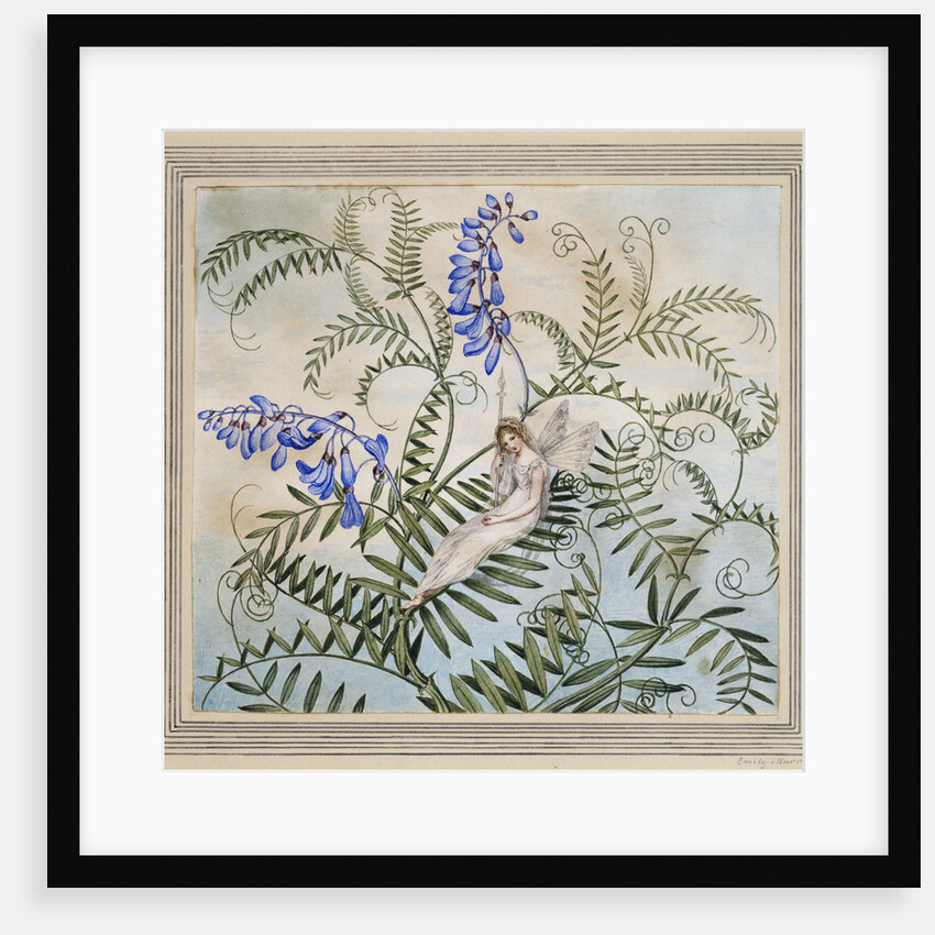 A Fairy Resting Among Flowers by Amelia Jane Murray