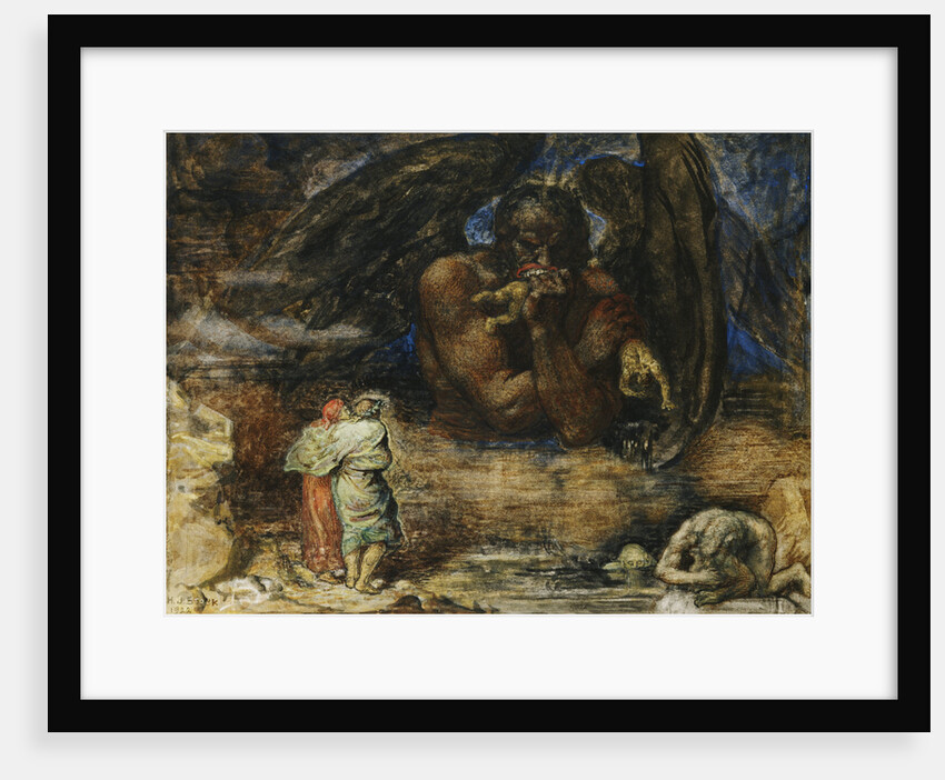 Dante and Virgil Encounter Lucifer in Hell by Henry John Stock