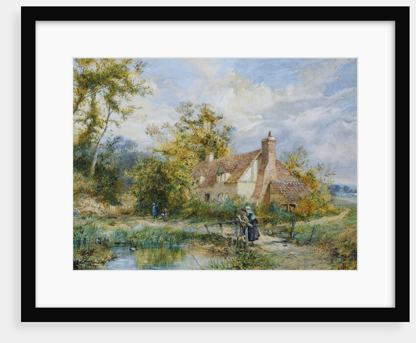 Witley Common, Surrey (Artist's House) by Myles Birket Foster