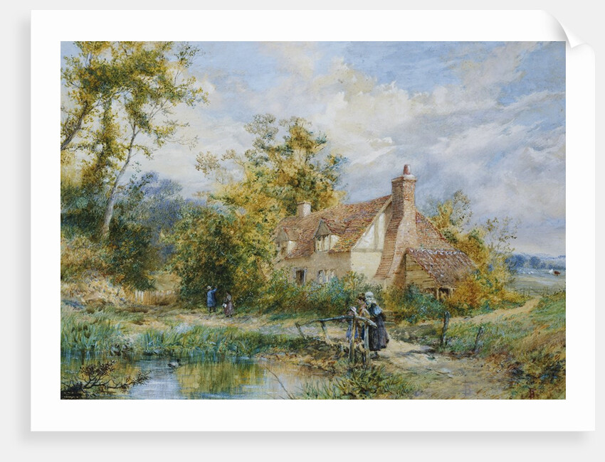 Witley Common, Surrey (Artist's House) by Myles Birket Foster