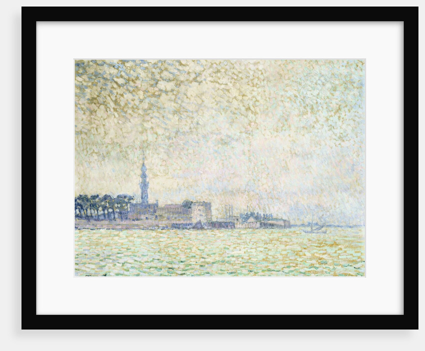 View of Vere Morning Fog by Theo van Rysselberghe