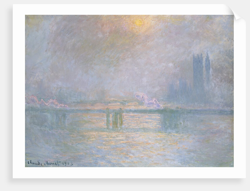 Charing Cross Bridge, La Tamis by Claude Monet